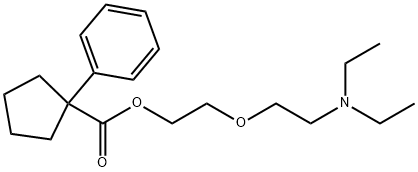 2-(2-Diethylaminoethoxy)ethyl 1-phenylcyclopentane-1-carboxylate(77-23-6)